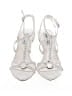 Steve Madden Silver White Sandals Size 6 1/2 - photo 2