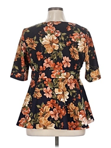 Kiyonna 3/4 Sleeve Blouse (view 2)