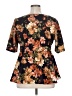 Kiyonna Black Blue 3/4 Sleeve Blouse Size 14 - 16 Plus - photo 2