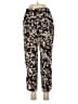 Cartonnier 100% Polyester Floral Black Casual Pants Size 6 - photo 1