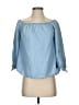Vineyard Vines 100% Cotton Blue 3/4 Sleeve Blouse Size 2 - photo 1