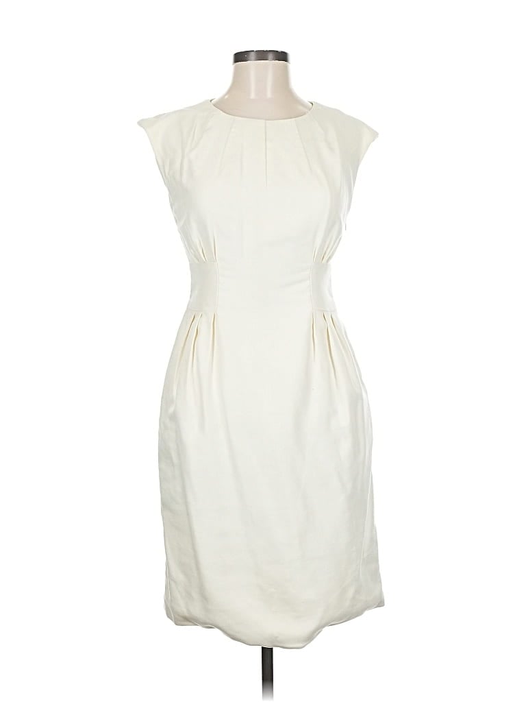 Pre-owned Adam Lippes Cocktail Dress In White