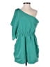 Aqua 100% Polyester Solid Teal Romper Size XS - photo 1