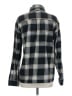 Rusty 100% Cotton Plaid Black Long Sleeve Button-Down Shirt Size S - photo 2