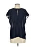 J.Crew 100% Polyester Blue Short Sleeve Blouse Size 4 - photo 1
