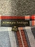 Always Indigo 100% Polyester Plaid Blue 3/4 Sleeve Blouse Size M - photo 7