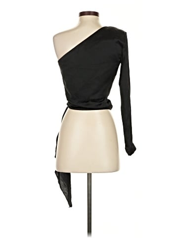 Amanda Uprichard 3/4 Sleeve Silk Top (view 2)