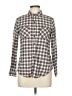 Assorted Brands Plaid Brown Ivory Long Sleeve Button-Down Shirt Size M - photo 1