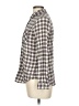 Assorted Brands Plaid Brown Ivory Long Sleeve Button-Down Shirt Size M - photo 5