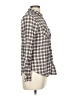 Assorted Brands Plaid Brown Ivory Long Sleeve Button-Down Shirt Size M - photo 4