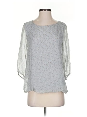 Giusy 3/4 Sleeve Silk Top (view 1)