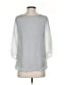 Giusy 100% Silk Gray Green 3/4 Sleeve Silk Top Size S - photo 2