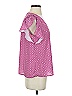 Mila Mae 100% Polyester Pink Short Sleeve Blouse Size S - photo 4