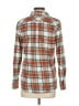 J.Crew 100% Cotton Plaid Ivory Long Sleeve Button-Down Shirt Size 2 - photo 2