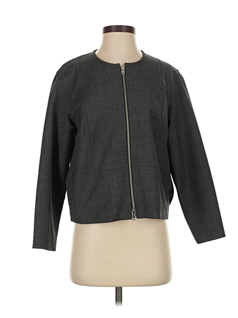 Pre-owned Jcrew Jacket In Gray