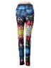 Unbranded Graphic Blue Leggings Size S - photo 2