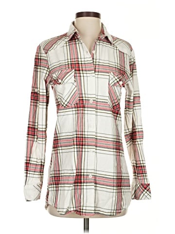 Matchstick Long Sleeve Button-Down Shirt (view 1)