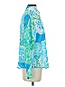 Carina 100% Polyester Print Blue Long Sleeve Blouse Size S - photo 4