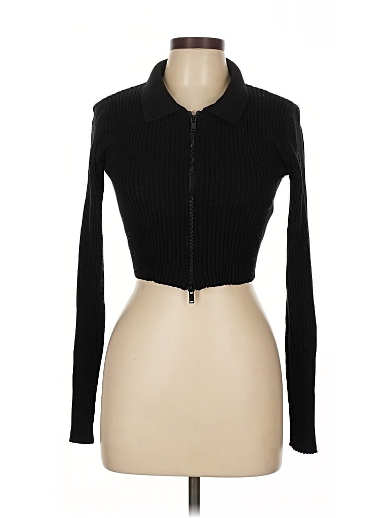 Pre-owned Love Tree Cardigan Sweater In Black