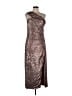 Jonathan Simkhai 100% Polyester Metallic Silver Cocktail Dress Size 12 - photo 1
