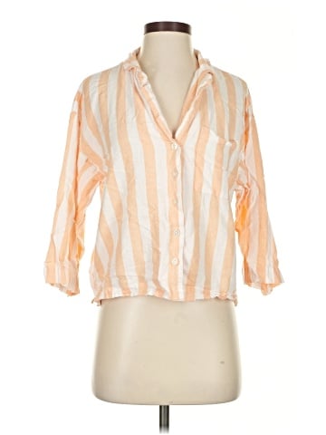 Ann Taylor LOFT Outlet 3/4 Sleeve Button-Down Shirt (view 1)