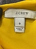 J.Crew 100% Polyester Print Yellow Casual Dress Size 0 - photo 7