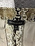 Banana Republic 100% Polyester Animal Print Snake Print Silver Casual Pants Size M - photo 4