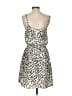 Necessary Objects 100% Polyester Animal Print Ivory Casual Dress Size S - photo 2