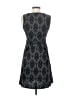 V Fish Paisley Damask Black Casual Dress Size S - photo 2