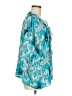 Jade 100% Polyester Teal 3/4 Sleeve Blouse Size Med - Lg - photo 4