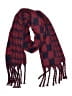 Unbranded Plaid Burgundy Scarf One size - photo 1