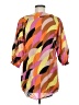 Shoshanna Color Block Orange 3/4 Sleeve Silk Top Size M - photo 2