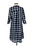 Indigo Rose 100% Polyester Plaid Blue Casual Dress Size S (petite) - photo 2