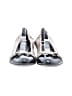Attilio Giusti Leombruni Metallic Silver Black Flats Size EU (IT) 38 1/2 / US 8 1/2 - photo 2