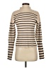 Lea & Viola Stripes Tan Turtleneck Sweater Size S - photo 1