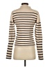 Lea & Viola Stripes Tan Turtleneck Sweater Size S - photo 2