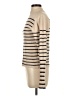 Lea & Viola Stripes Tan Turtleneck Sweater Size S - photo 5