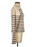 Lea & Viola Stripes Tan Turtleneck Sweater Size S - photo 4