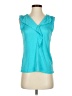 Antonio Melani 100% Polyester Teal Sleeveless Blouse Size S - photo 1