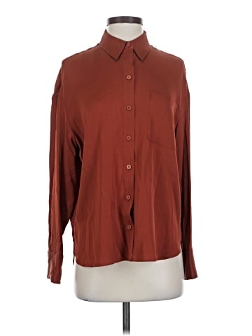 Nordstrom Signature Long Sleeve Silk Top (view 1)