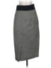 Diane von Furstenberg Chevron-herringbone Gray Formal Skirt Size 4 - photo 2