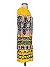 J.Crew 100% Polyester Print Yellow Casual Dress Size 0 - photo 4