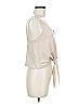 Zara Ivory Tan Sleeveless Blouse Size M - photo 4