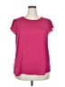 Papermoon 100% Polyester Pink Short Sleeve Top Size 2X - photo 1