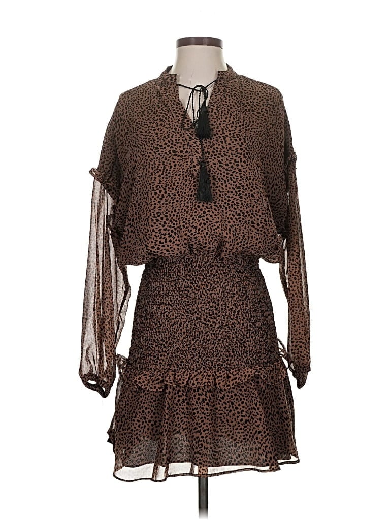 Pre-owned Aqua Casual Dress In Brown