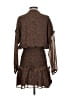Aqua 100% Polyester Animal Print Brown Casual Dress Size S - photo 2