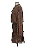 Aqua 100% Polyester Animal Print Brown Casual Dress Size S - photo 5