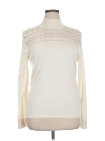 August Silk Turtleneck Sweater (view 1)