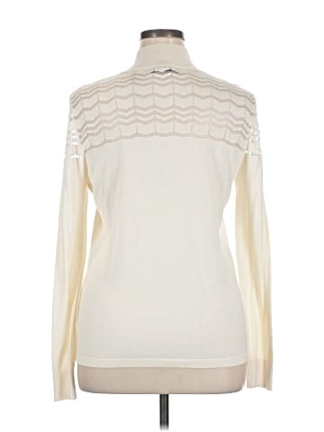 August Silk Turtleneck Sweater (view 2)