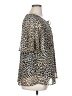 retrology 100% Polyester Animal Print Silver Short Sleeve Blouse Size 1X - photo 4